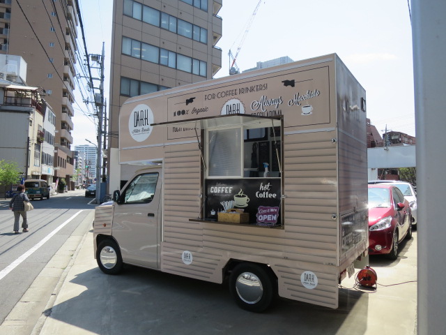 カフェワゴン到着☕