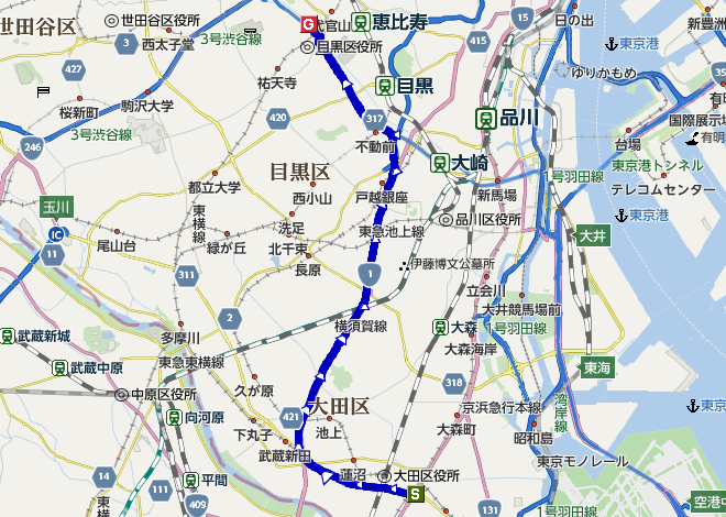 プジョーに乗って、出かけよう「目黒川」